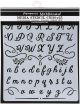 Stamperia Stencil 7.87Inch X9.84Inch Alphabet Calligraphy