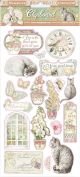 Stamperia Adhesive Chipboard 6 Inch X12 Inch Orchids And Cats