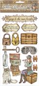 Stamperia Adhesive Chipboard 6 Inch X12 Inch Lady Vagabond