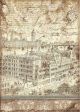 Stamperia Rice Paper Sheet A4 London Lady Vagabond