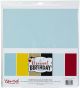 Echo Park Double Sided Solid Cardstock 12 Inch X12 Inch 6 Per Pkg Magical Birthday Boy 6 Colors