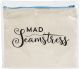 Riley Blake Canvas Zipper Bag Mad Seamstress 6.75 inch X8.25 inch 