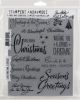 Tim Holtz Cling Stamps 7 Inch X8.5 Inch Christmastime 3