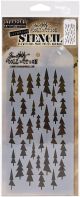 Tim Holtz Layered Stencil 4.125 Inch X8.5 Inch Tree Lot