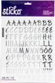 Sticko Alphabet Stickers Silver Foil