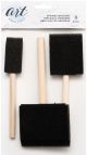 Art Supply Basics Sponge Brush 3Per Pkg 1 To 3 Inch