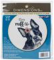 Dimensions Counted Cross Stitch Kit 6 inch Round Ruff Life 14 Count