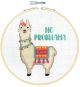 Dimensions Counted Cross Stitch Kit 6 inch Round No Probllama 14 Count
