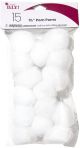 Pom Poms 1.5 Inch 15 Per Pkg White