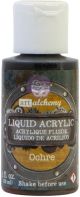 Finnabair Art Alchemy Liquid Acrylic Paint 1 Fluid OunceOchre