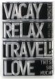 Elizabeth Craft Clear Stamps Block Words Travel