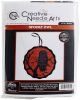 Colonial Needle Counted Cross Stitch Kit 3 inch X3 inch Owl Spooky Ornament 18 Count