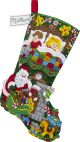Bucilla Felt Stocking Applique Kit 18 Inch Long Night Before Christmas