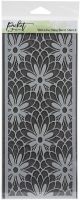 Picket Fence Studios Stencil 4 inch X10 inch Slim Line Daisy Burst