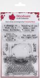 Woodware Clear Stamps 4 Inch X6 Inch Vintage Typewriter