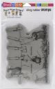 Stampendous House Mouse Cling Stamp Doing Laundry