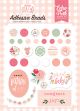 Echo Park Decorative Brads Welcome Baby Girl