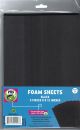 Foam Sheets 8Inch X12Inch 2mm 5 Per Pkg black