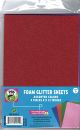 Glitter Foam sheets 8 Inchx12 Inch 4 Per Pkg assorted