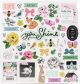 Maggie Holmes Garden Party Chipboard Stickers 12Inch X12Inch Icons and Phrase