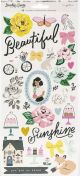 Maggie Holmes Garden Party Cardstock Stickers 6 inch X12 inch 61 Per Pkg Accents and Phrases