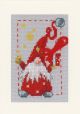 Vervaco Counted Cross Stitch Greeting Card Kit 4.2inchesX6inches 3 PkChristmas Gnomes on Aida 14 Count