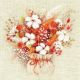 RIOLIS Counted Cross Stitch Kit 9.75 Inchx9.75 Inch Bouquet Wper Lagurus And Cotton 14 Count