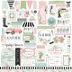 Flower Garden Cardstock Stickers 12 inch X12 inch Elements