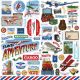 Our Travel Adventure Cardstock Stickers 12Inch X12Inch Elements