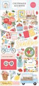 Summer Chipboard 6 Inch X13 Inch Accents