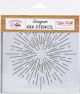 Echo Park Stencil 6 InchX6 Inch Sunburst