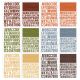 Simple Stories Color Vibe Alpha Sticker Book 12perSheets Fall 1758 Per Pkg