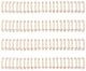 We R Memory Keepers Cinch Wires .625inches 4 Per PkgRose Gold