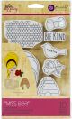 Prima Marketing Julie Nutting Mixed Media Cling Rubber Stamp Miss Bea