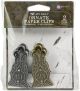 Prima Art Daily Planner Metal Binder Clips 2 Per Pkg Ornate