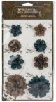 Finnabair Mechanicals Metal Embellishments Desert Flowers 8 Per Pkg