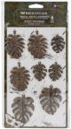 Finnabair Mechanicals Metal Embellishments Rusty Monstera