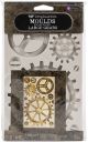 Finnabair Decor Moulds 5 Inch X8 Inch Large Gears