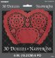Heart Paper Doilies 6 Inch 30 Per Pkg Red