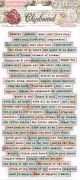Stamperia Adhesive Chipboard 6 Inch X12 Inch Passion Quotes