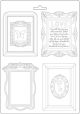 Stamperia Soft Maxi Mould 8.5 Inch X11.5 Inch Frames Atelier Des Arts