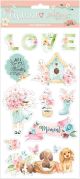 Stamperia Adhesive Chipboard 6 inch X12 inch Circle Of Love