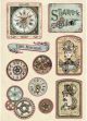 Stamperia Colored Wooden Shapes A5 Tag Voyages Fantastiques