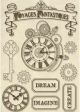 Stamperia Wooden Shapes A5 Voyages Fantastiques