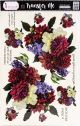 Dress My Craft Transfer Me Sheet 12.5 InchX18.5 Inch Dahlia Bouquet