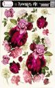 Dress My Craft Transfer Me Sheet 12.5 Inch X18.5 Inch Rose With Baby Breath