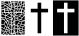 Maker Forte Stencil By Hedgehog Hollow 4 Inch X5.5 Inch Stained Glass Cross