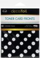 Deco Foil White Toner Sheets 4.25 Inch X5.5 Inch 8 Per Pkg Reverse Polka