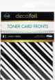 Deco Foil White Toner Sheets 4.25 InchX5.5 Inch 8 Per Pkg Candy Stripes