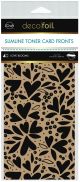 Deco Foil Kraft Toner Sheets 4 Inch X9 Inch 4 Per Pkg Love Blooms